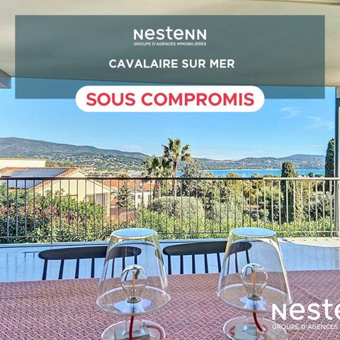 Appartement 4 pièces vue mer et jardin dans un environnement calme et privilégié de Cavalaire