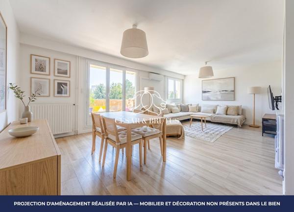 LYON 05 – appartement T4 de 94 m² avec balcon, cave et stationnement