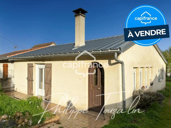🏡 Maison Maison à vendre de plain-pied – 3 pièces - 2 chambres – Véranda – Garage – Terrain 865 m² – Quartier calme - CHATELLERAULT (86)