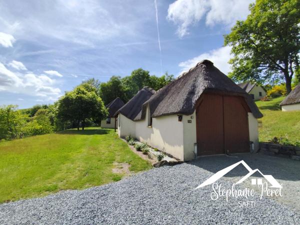Maison de charme avec toit en chaume à Peyrelevade – Équipements de qualité et cadre idyllique !