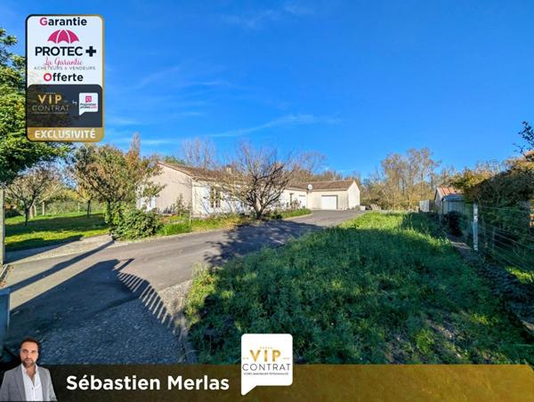 GARANTIE PROTEC+ 12 MOIS INCLUS - Maison 4 pièces avec garages et jardin