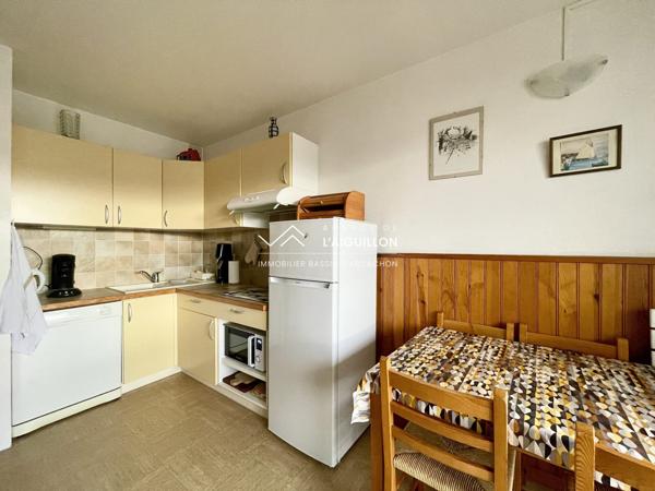 T2 cabine Arcachon Aiguillon Balcon et parking