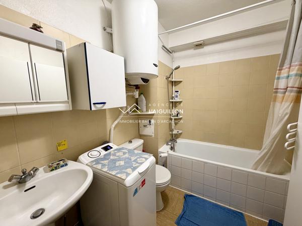 T2 cabine Arcachon Aiguillon Balcon et parking