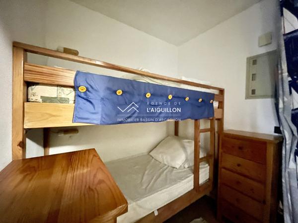 T2 cabine Arcachon Aiguillon Balcon et parking