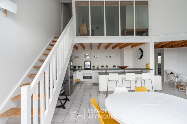 Appartement esprit loft en duplex avec vue sur le golf