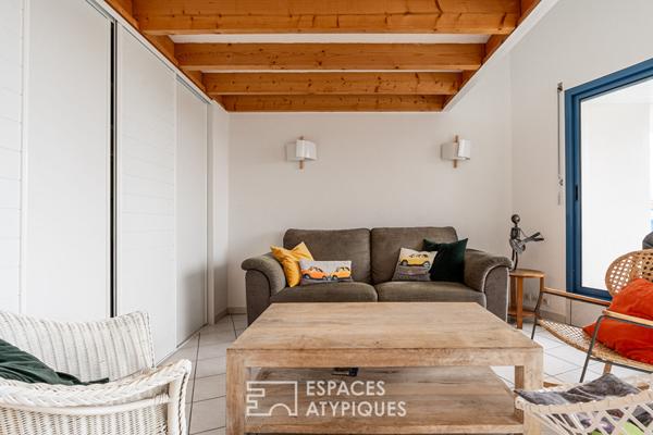 Appartement esprit loft en duplex avec vue sur le golf