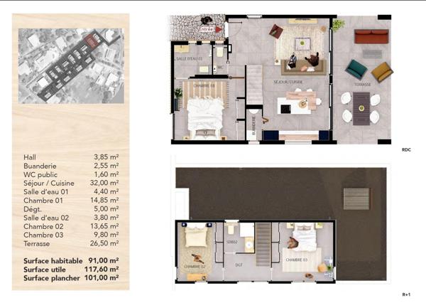 Maison à BAIE-MAHAULT, 97122 - 4 pièces 91m²