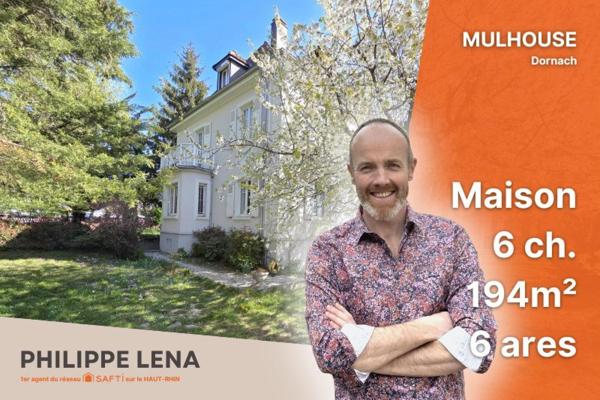 Maison bourgeoise début 20ème, 6 ares de terrain arboré.