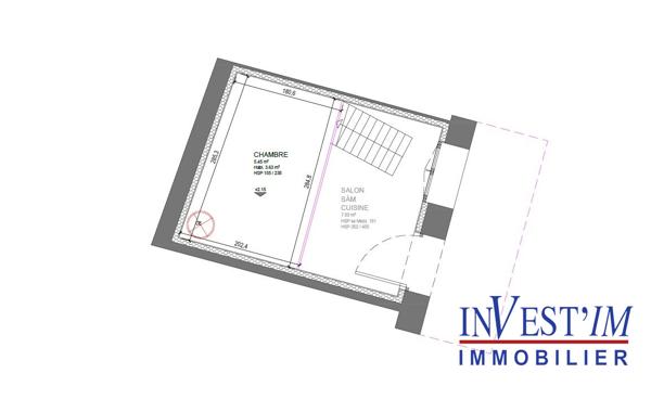 STUDIO MEZZANINE 13m² - idéal Investisseur ou Etudiant , Oullins