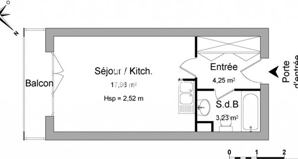 Location Studio 25.44 m² - Villemomble 93250