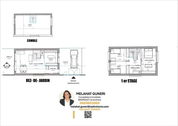 Maison construction  2026 de   6 pièces 149 m2  895 000€  BAGNOLET limite Paris 20 eme.