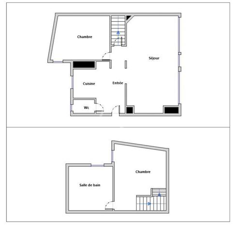 SURESNES limite centre ville PUTEAUX ; appartement souplex 3 pièces de 69 m²