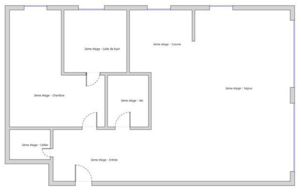 VENTE : appartement T2 (55 m²) Ile Lacroix avec place de parking