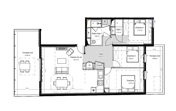 Appartement 86.25 m² à Perpignan 66000