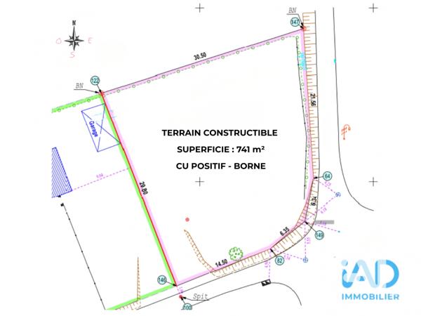 Terrain à vendre 741 m² Bourdainville