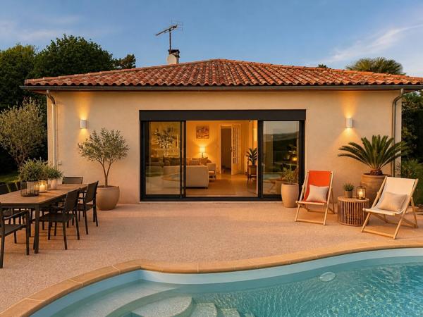 VILLENEUVE SUR LOT (47) Belle maison familiale avec piscine – 4 chambres