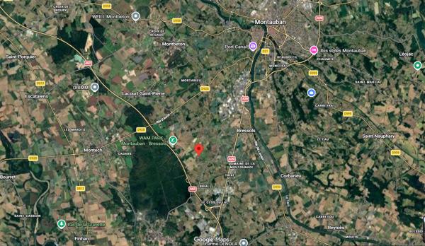 Terrain constructible de 847m².