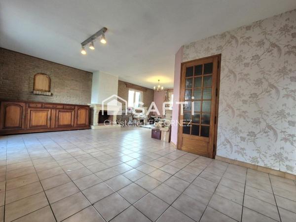 Maison 4 ch, sous-sol complet, , jardin