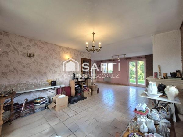 Maison 4 ch, sous-sol complet, , jardin