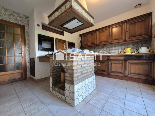 Maison 4 ch, sous-sol complet, , jardin