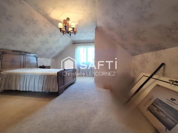 Maison 4 ch, sous-sol complet, , jardin