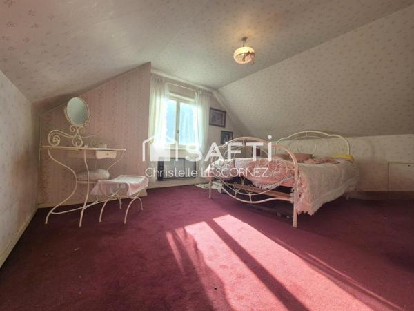 Maison 4 ch, sous-sol complet, , jardin