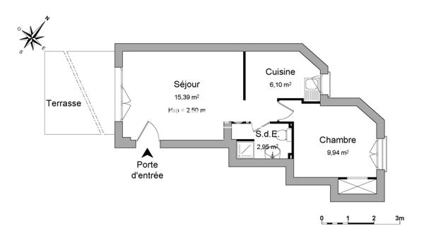 Location Appartement 2 pièces 34.38 m² - Houilles 78800