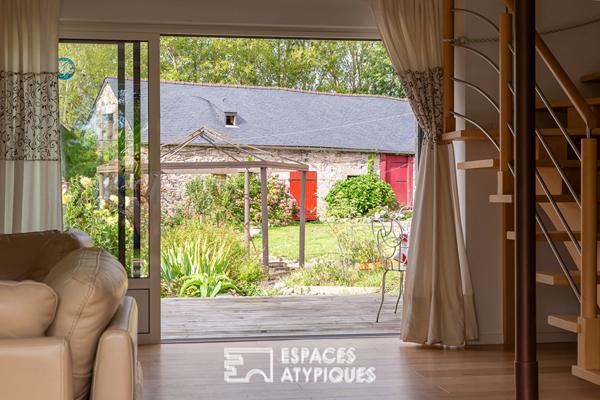 Havre de paix , corps de ferme 16ème rénové, 2 habitations, proximité mer