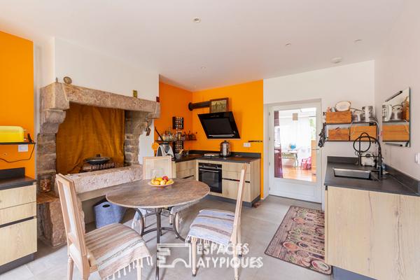 Havre de paix , corps de ferme 16ème rénové, 2 habitations, proximité mer