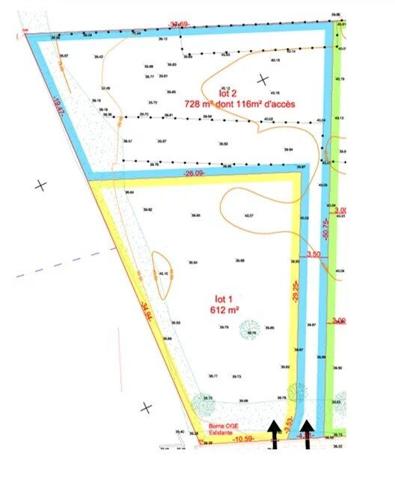 Vente                                                      Terrain
                        
                                         612 m2                     à Heugas