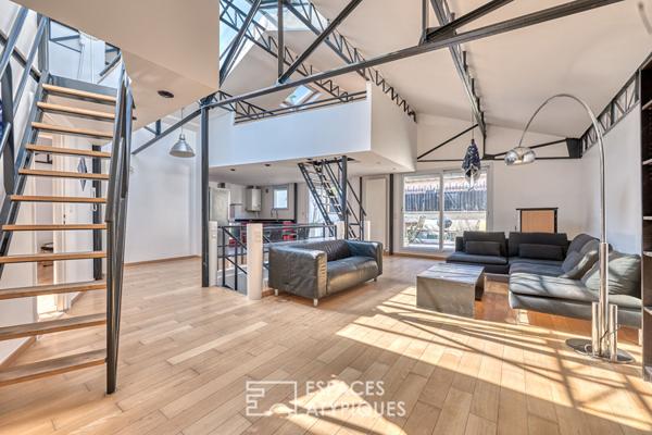 Loft industriel sous verrière