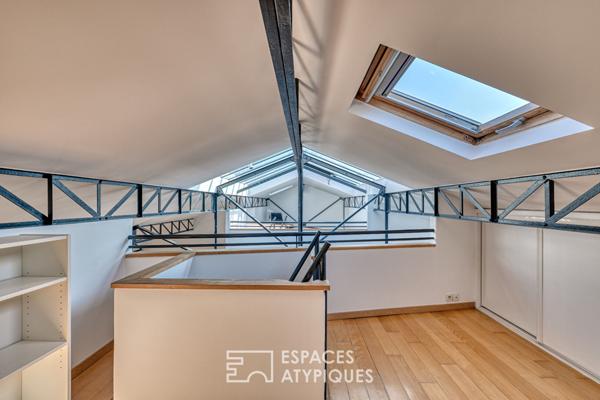 Loft industriel sous verrière