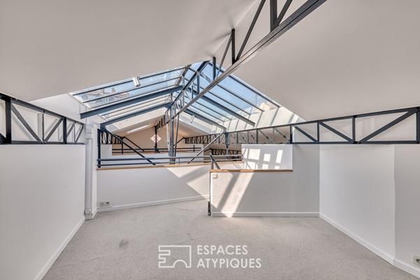 Loft industriel sous verrière