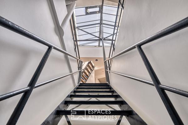 Loft industriel sous verrière