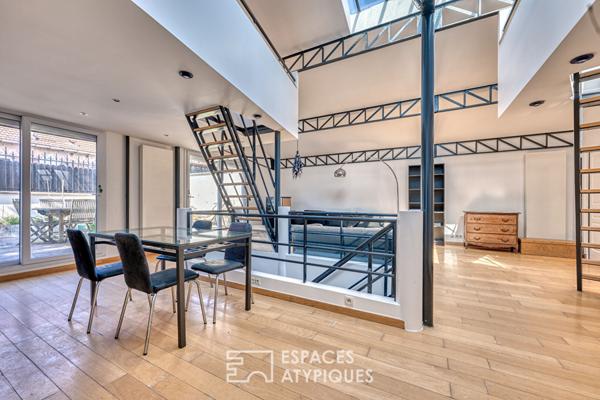 Loft industriel sous verrière