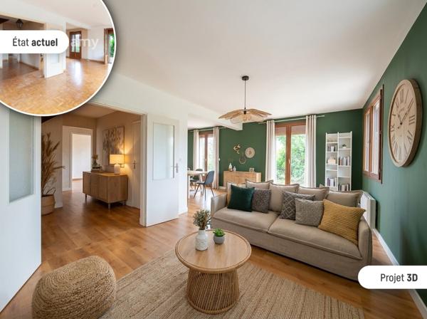 Les auxons – maison 135 m² – 5 chambres – 9 ares