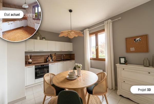 Les auxons – maison 135 m² – 5 chambres – 9 ares