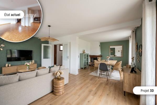 Les auxons – maison 135 m² – 5 chambres – 9 ares