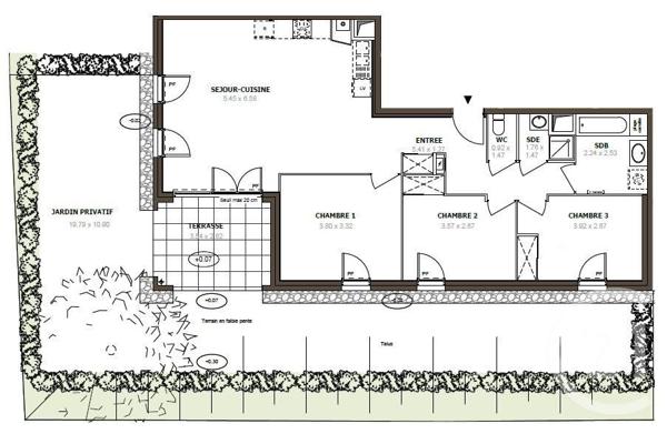 Appartement F1 à vendre  1 pièce - 39,10 m2 THONON LES BAINS - 74