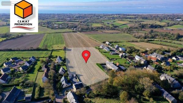 Terrain à Batir à vendre à Tourville-sur-Sienne dans la Manche (50200), ref : 50069/25