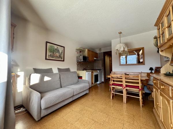 Bel emplacement sur La Clusaz pour ce rez de jardin