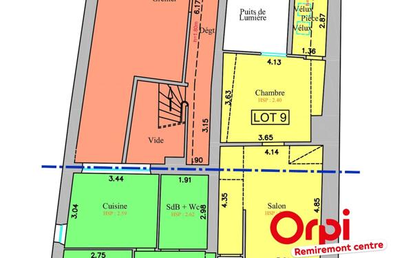 Appartement à vendre    3 pièces • 87,40 m2 Remiremont