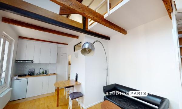 NOMBRIL DE VENUS 27 m² studio avec Mezzanine