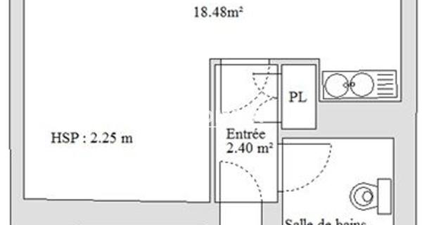Location Studio 25.63 m² - Clermont-ferrand 63000