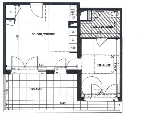 Location Appartement 2 pièces 42.53 m² - 50 RUE JEAN DUSSERT Marseille 13004