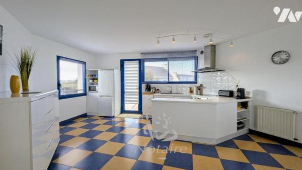 Maison contemporaine avec vue mer panoramique – À 10 mètres de la plage – Plouescat, Finistère Nord