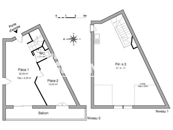 Location Local commercial 3 pièces 70.3 m² - 12 PLACE DES ARTS Thonon Les Bains 74200