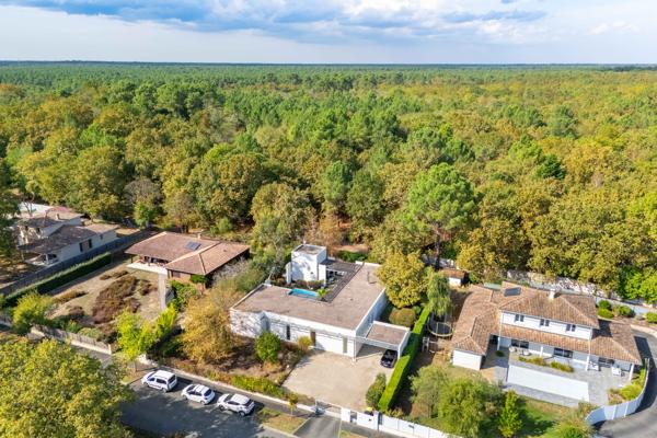 MAISON D’ARCHITECTE AU TAILLAN-MÉDOC PLAIN-PIED DE 210 m² • PISCINE • EN BORDURE DE FORÊT