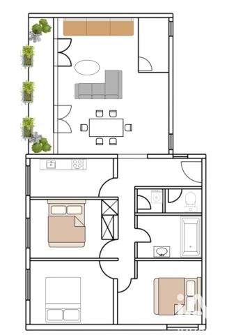 Appartement à vendre 5 pièces 85,97 m² Palaiseau