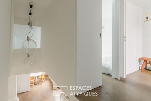 Duplex en dernier étage avec terrasse repensé par architecte